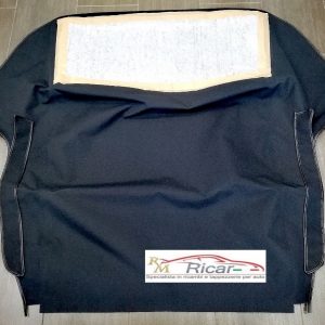 CAPOTE FIAT 1200 IN TESSUTO PININFARINA NERO CON LUNOTTO IN PVC