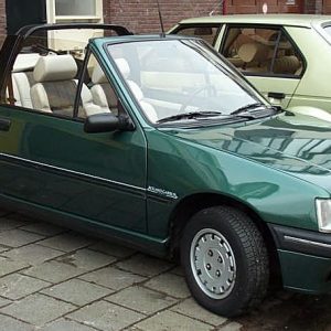 CAPOTE PEUGEOT 205 IN PVC NERO (2PEZZI) LUNOTTO IN PVC