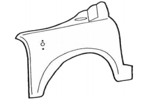 PARAFANGO ANTERIORE SINISTRO FIAT 500 F/L/R