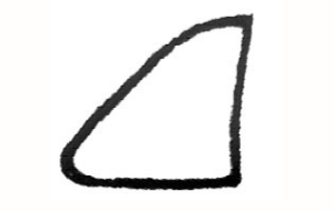 GUARNIZIONE DEFLETTORE SINISTRO FIAT 500 F/L/R/D/GIARDINIERA