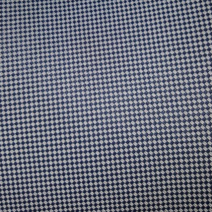 TESSUTO 500 DAL 2007 A QUADRI BIANCO E BLU