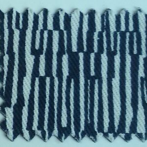 TESSUTO FIAT 500 "ANNI 60" BLU ZEBRATO