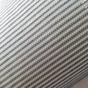 TESSUTO GRIGIO CHIARO E SCURO RIGATO H.150