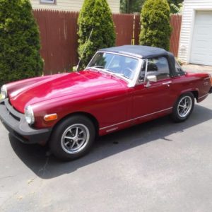 CAPOTE MG MIDGET IN TESSUTO NERO CON LUNOTTO IN PVC