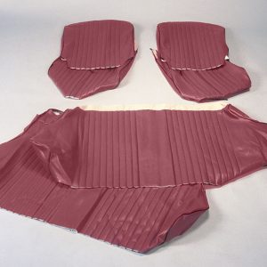 FODERA 500L IN FINTA PELLE AMARANTO SERIE COMPRENSIVA DI 6 PEZZI