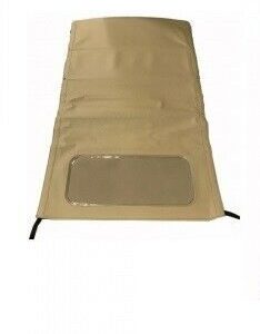 CAPOTE FIAT 500 N / D BEIGE LUNGA CON LUNOTTO IN PVC