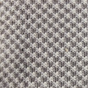 TESSUTO GRIGIO CHIARO A ROMBI ACCOPPIATO MM.2,5 CON MAGLINA