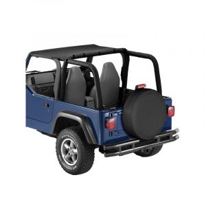 TELO ANTERIORE JEEP WRANGLER TJ IN PVC SENZA CINTURINO CON SISTEMA DI AGGANCIO SULL'ARCO PLANTARE (1997 - 2002)