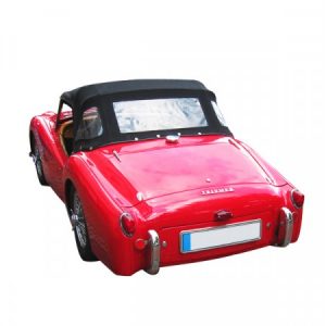CAPOTE TRIUMPH TR2 IN STAYFAST CON LUNOTTO IN PVC IN 3 PARTI (1953 - 1955)