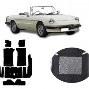 TAPPETI SU MISURA ALFA ROMEO DUETTO TERZA SERIE AEREODINAMICA  (1983 - 1989)